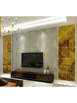 Dikkat Ayna Değildir.!!!..dekoratif Modern Pleksi Ayna...(1 Grup = 5 Parça 20 cm x 20 Cm)
