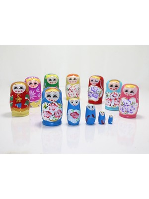 5'li Ahşap Matruşka