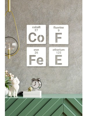 Elementler Coffee Metal Tablo