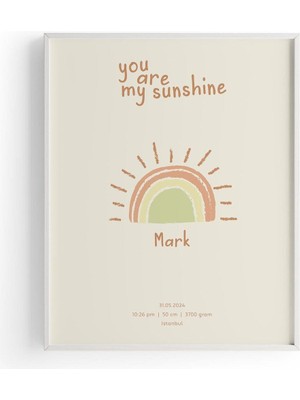 You Are My Sunshine | Çocuk Odası Tablo