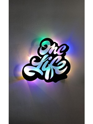One Life Rgb Işıklı Tablo(Pil Dahil Değildir)