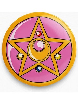 Sailor Moon Crystal Star Kristal Yıldız Özel Metal Rozet Y2K