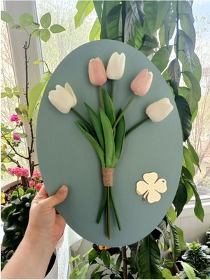 Dekoratif 3 Boyutlu Lale Pano