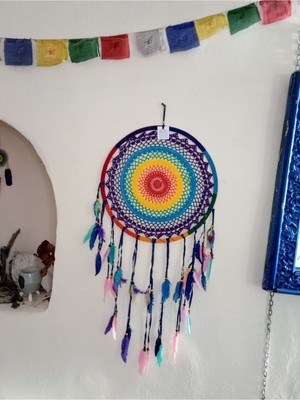 42 Cm-95 cm Renkli Dream Cather, Düş Kapanı, Rüya Kapanı No 5