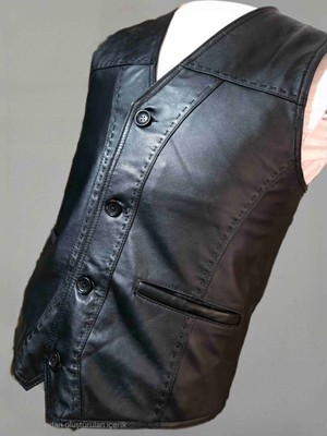 Hakiki Deri mt Klasik Yelek