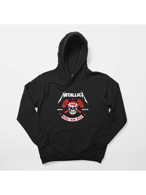 Metallica Kill'em All Siyah Kapşonlu Sweatshirt Hoodie