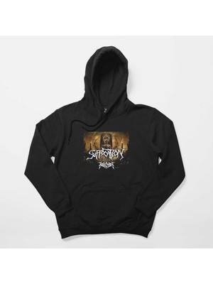 Suffocation With Special Guests Siyah Kapşonlu Sweatshirt Hoodie