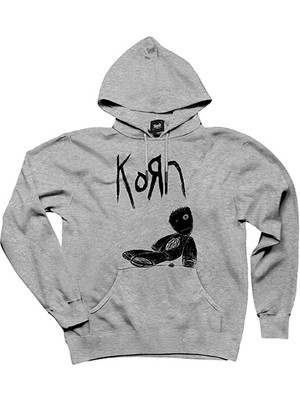 Korn Doll Gri Kapşonlu Sweatshirt Hoodie