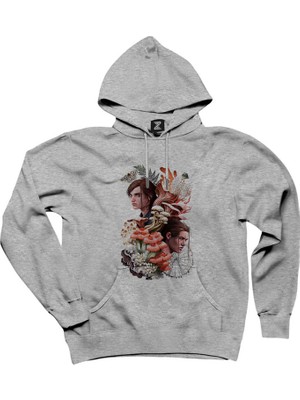 The Last Of Us 2 Fan Gri Kapşonlu Sweatshirt Hoodie