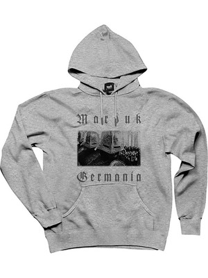 Marduk Germania Gri Kapşonlu Sweatshirt Hoodie
