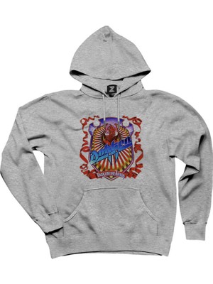 Dokken Back For The Attack Gri Kapşonlu Sweatshirt Hoodie