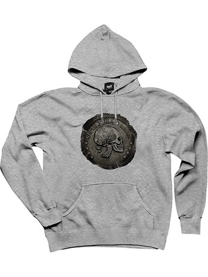 Sepultura Quadra Gri Kapşonlu Sweatshirt Hoodie
