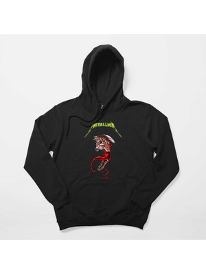 Metallica Venom Siyah Kapşonlu Sweatshirt Hoodie