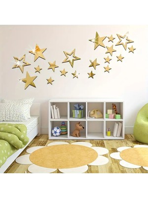 Çoklu Yıldız Duvar Dekoru  | Salon, Yatak Odası, Çocuk Odası, Ofis, Kreş