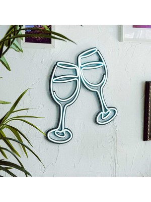 Live Music Neon Metal Duvar Dekor Müzik Temalı