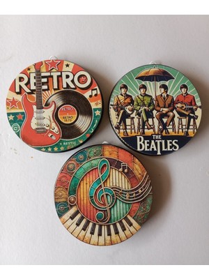 Müzik Temalı 3 Lü Duvar Süsü