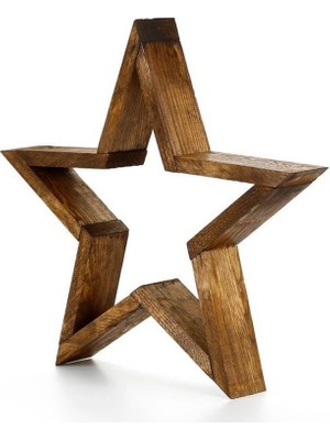 Masif Ahşap Yıldız Şekilli