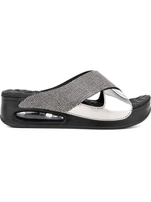 Muya Fly Anatomik Air Max Tabanlı  Kadın Terlik Füme