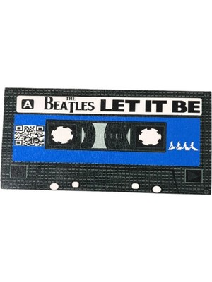 The Beatles Let It Be Yazılı Teyp Kaset Tasarımlı Ahşap Mdf Duvar Süsü