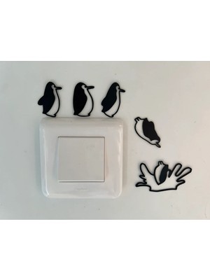 Penguen Anahtar Için Duvar Dekoru