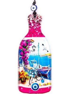 Şişe Cam Nazar Duvar Süsü