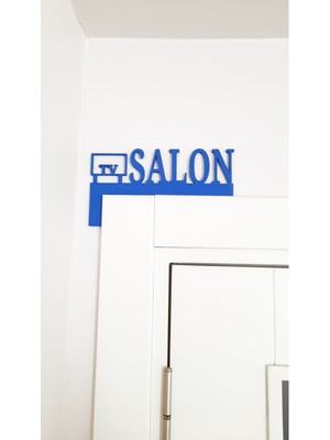 Tv Salon Yazılı Kapı Köşe Süsü – Dekoratif Plastik Kapı Üstü Aksesuar Pervaz Süslemesi