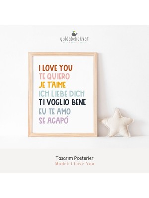 I Love You - Poster Baskı