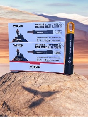 Wison Ws-3500 Şarj Edilebilir 10watt 1500 Lümen Profesyonel Fener Siyah