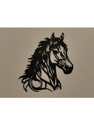 At Silüeti Duvar Dekoru - 3D Baskı Modern Tasarım