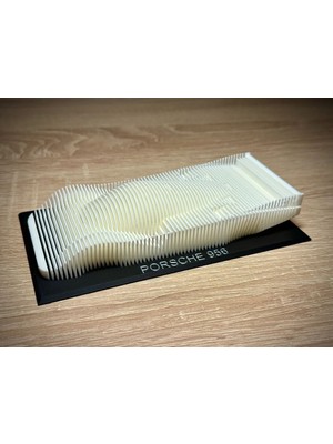 Porsche 956 Heykel Duvar Dekorasyonu