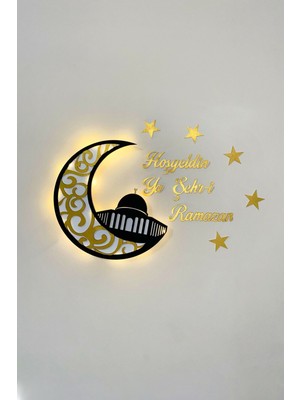 Hoşgeldin Ya Şehri Ramazan Ledli Duvar Dekorasyonu