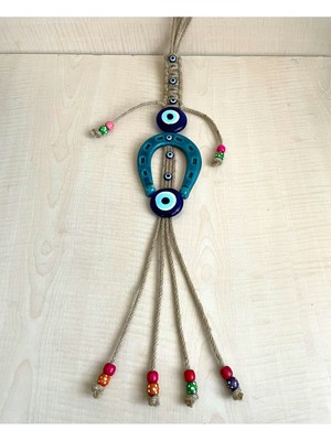 At Nalı Temalı Duvar Süsü Nazar Boncuklu Balkon Süsü