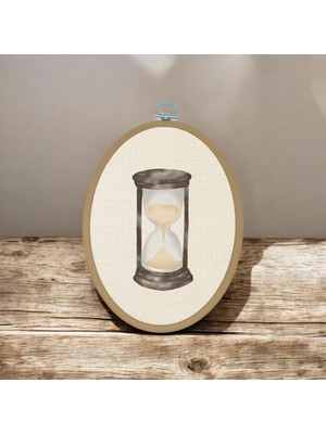 Kum Saati - Elips Pano Kasnak Boyut: 15,50CM x 19CM