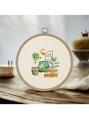 Ev Köşesi - Yuvarlak Pano Kasnak ÇAP:17CM