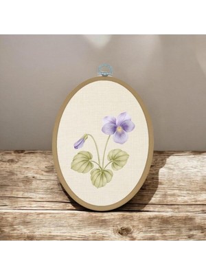 Orkide - Elips Pano Kasnak Boyut: 15,50CM x 19CM