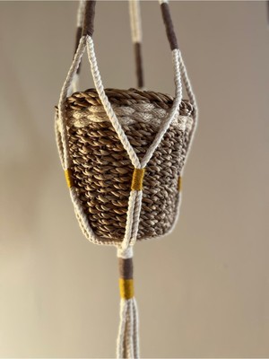 Askılı Makrome Saksılık, Sallanan Bitki Tutucu, Çiçeklik