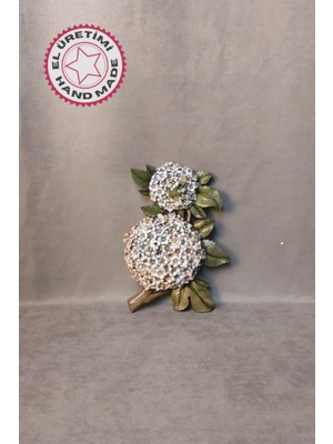 - Gülnur 8452 - 5733 El Yapımı Mavi Ortancalar Duvar Süsü