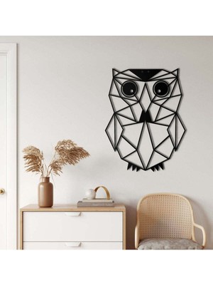 Baykuş Metal Duvar Dekoru