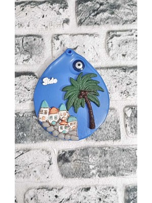 El Yapımı Duvar Dekarasyon Süsü,turistik Hediyelik Duvar Süsü Antalya-Side Serisi.