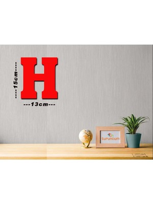 Home Yazılı 4 Lü Ahşap Büyük Boy Duvar Dekorasyon Tablo Kırmızı Renk