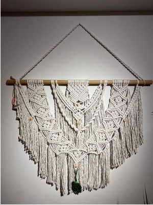 Makrome Duvar Süsü, Dekoratif Süs, Makrome Örgü