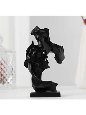 Sevgili Aşk Temalı  Büst Dekoratif Obje Heykel Biblo