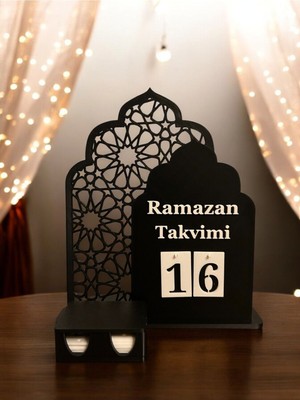 Ramazan Takvimi - Standlı & Mumluklu Countdown Ramadan Days