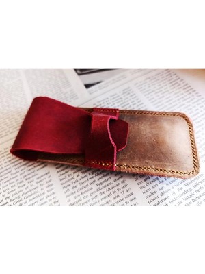 Crazy Hors Hakiki Deri El Emeği Özel Kalemleriniz Için Kalemlik Kalem Kutu 27 cm 6 cm MU97