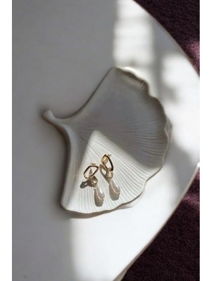 Ginko Yaprak Șeklinde Dekoratif Takı Tabağı