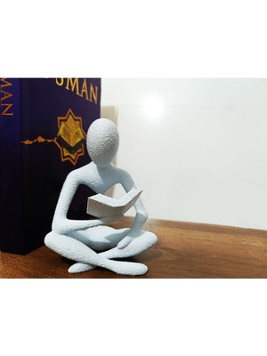 Kitap Okuyan Biblo Heykel Dekor Ev Ofis Dekor