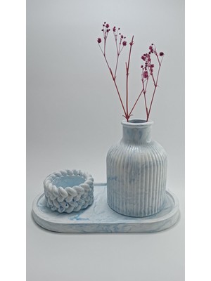 Dekoratif Vazo - Biblo - Banyo Dekorasyon - Mumluk