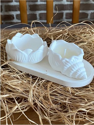 Dekoratif Tepside Istiridye ve Lotus