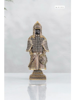Zirkon Taşlı Esmaül Hüsna Zırh Biblo 12 x 28  cm