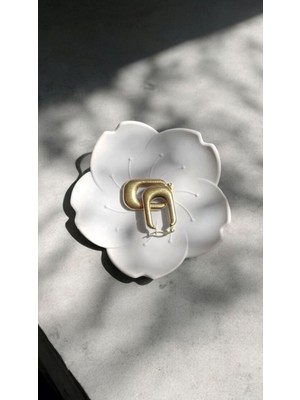 Lotus Çiçeği Şeklinde Dekoratif Mini Tabak, Takı Tabağı